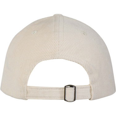 Logo trade promotional merchandise picture of: Hutton 6 panel recycled corduroy cap