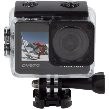 Logo trade corporate gifts image of: Prixton DV670 4K dual screen action camera