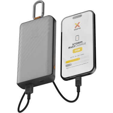 Logo trade corporate gifts image of: Xtorm XG2S101 Go2 10.000 mAh 15W solar power bank with light
