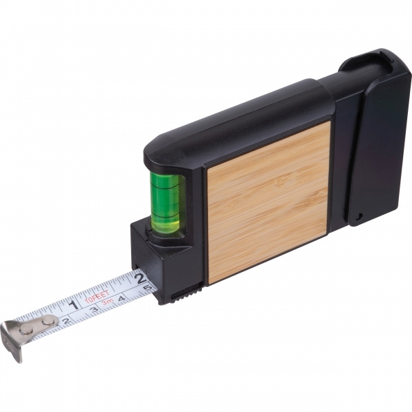 Logotrade advertising product picture of: 3-Meter Tape Measure with Level HALIFAX