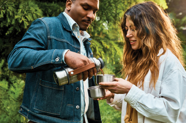 Logo trade promotional giveaways image of: Black+Blum Explorer Flask Duo 1L