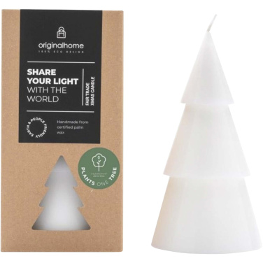 Logo trade promotional item photo of: Originalhome Xmas tree candle - L