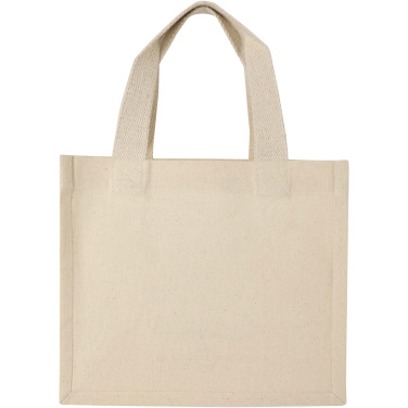 Logo trade corporate gifts image of: Odessa 220 g/m² GRS recycled cotton mini gusset tote bag 9L