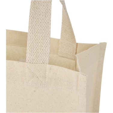 Logo trade business gift photo of: Odessa 220 g/m² GRS recycled cotton mini gusset tote bag 9L