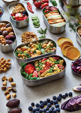 Logo trade corporate gifts picture of: Black+Blum Stainless Steel Double Bento Box