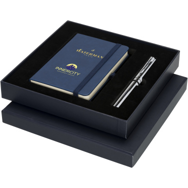 Logo trade corporate gifts image of: Waterman gift box with A6 notebook