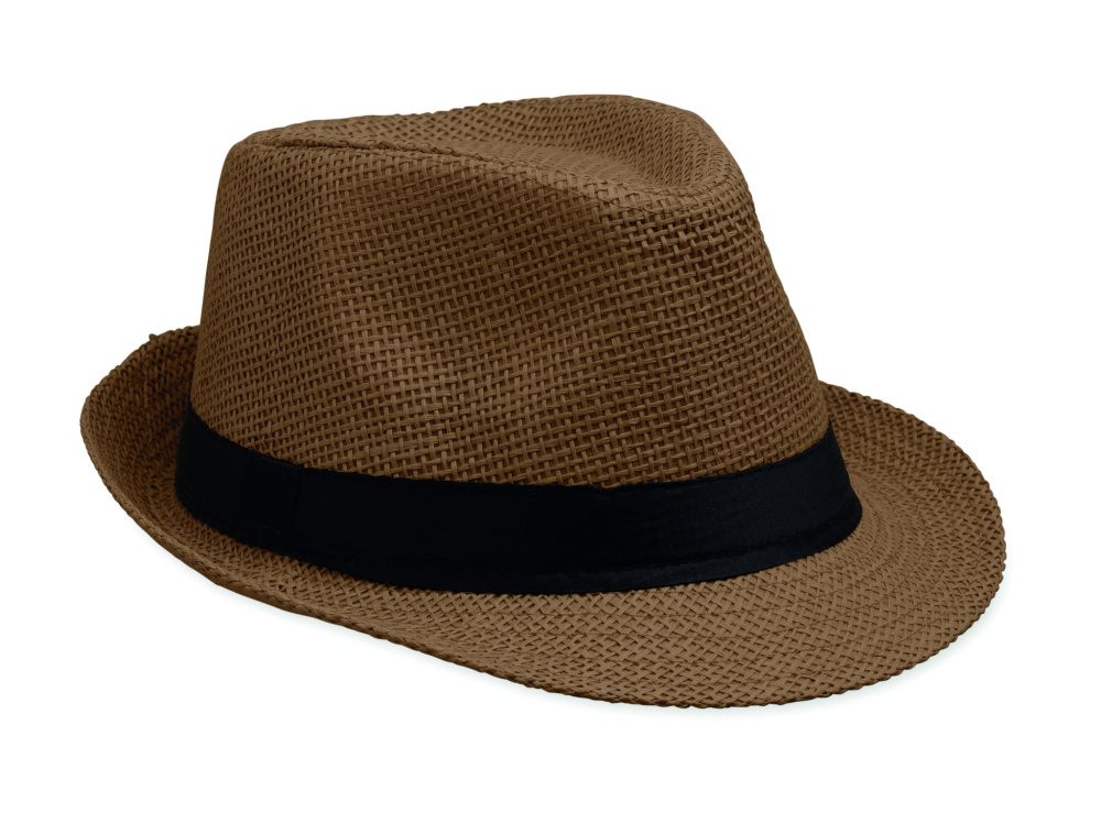 Logo trade promotional merchandise photo of: Paper straw hat