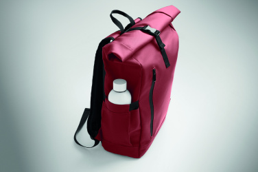 Logo trade corporate gifts picture of: Rolltop laptop rucksack 600D
