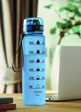 Logo trade promotional gift photo of: Sports water bottle RPET 1L