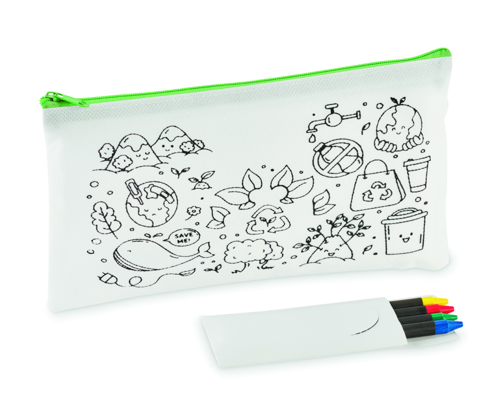 Logotrade promotional merchandise image of: Pencil case with 4 crayons