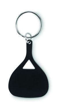 Logo trade promotional items image of: Aluminium key ring