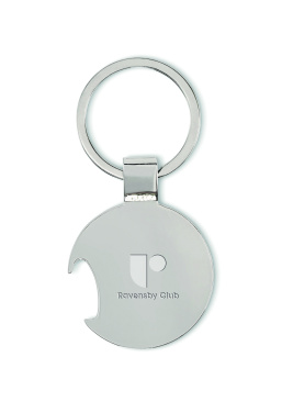 Logo trade business gift photo of: Football keyring with opener
