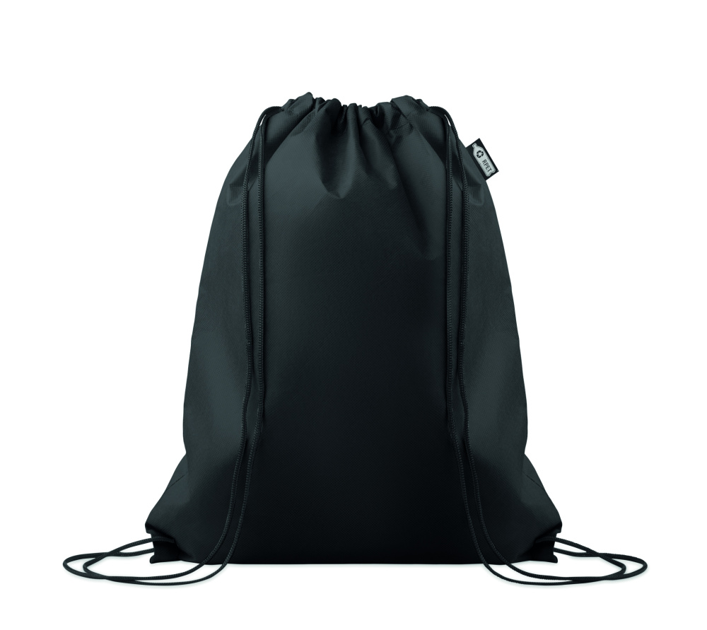 Logo trade promotional merchandise photo of: Drawstring bag RPET non-woven