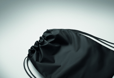 Logo trade business gifts image of: Kids drawstring bag 190T RPET