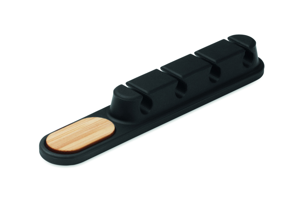 Logo trade promotional giveaways picture of: Silicone cable organiser