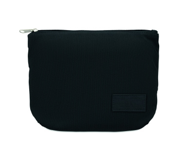 Logo trade business gifts image of: Corduroy cosmetic bag
