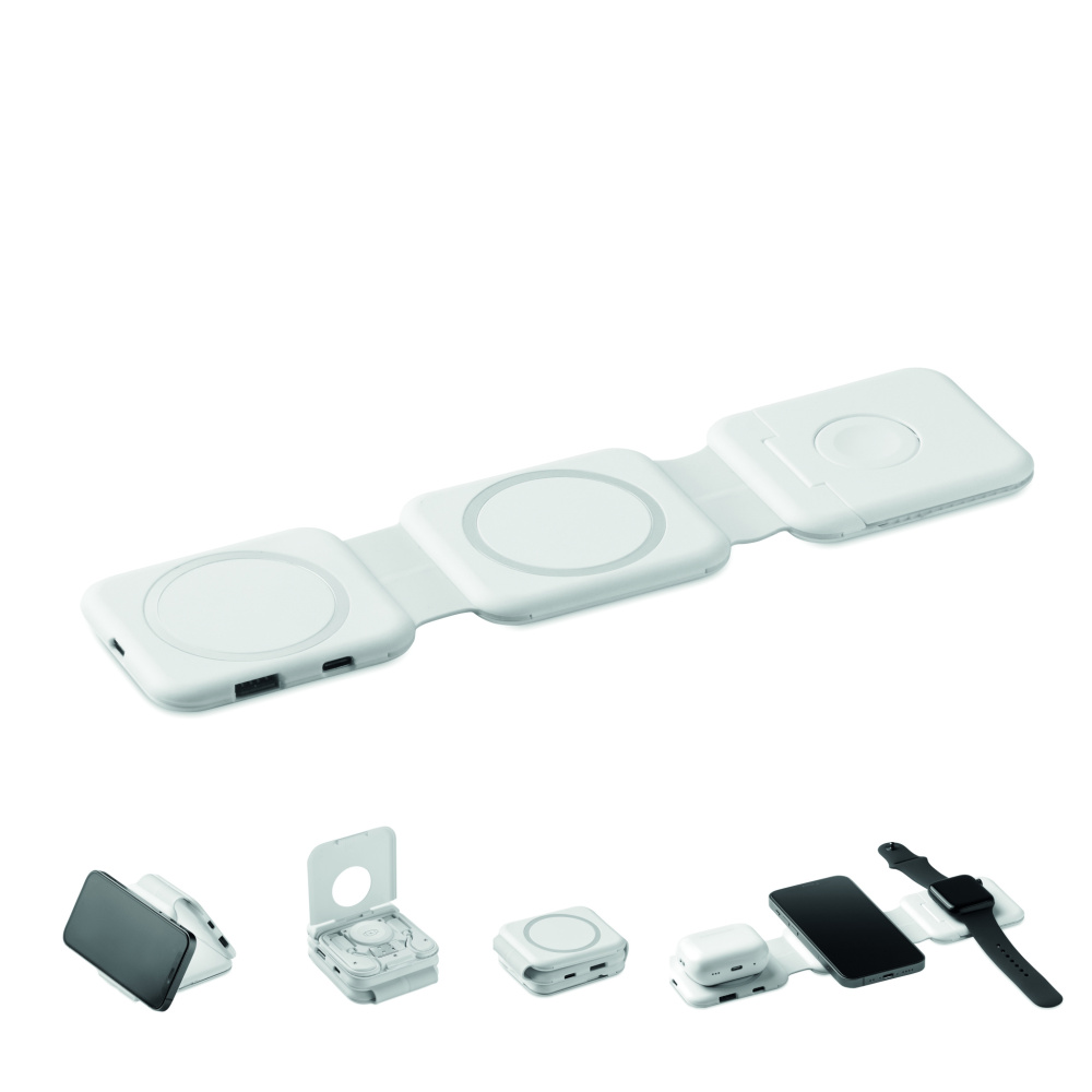Logo trade corporate gift photo of: Foldable charging station