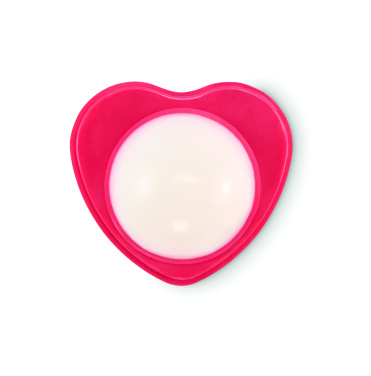 Logo trade promotional item photo of: Heart shape vegan lip balm