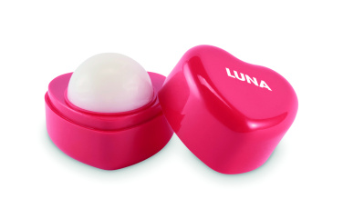 Logo trade promotional giveaway photo of: Heart shape vegan lip balm