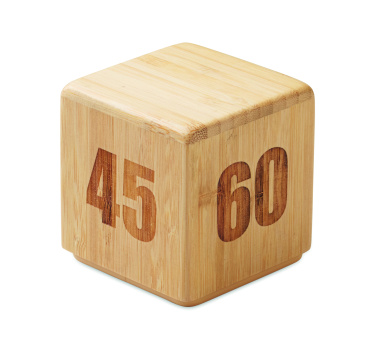 Logotrade promotional product image of: Bamboo twist snooze timer
