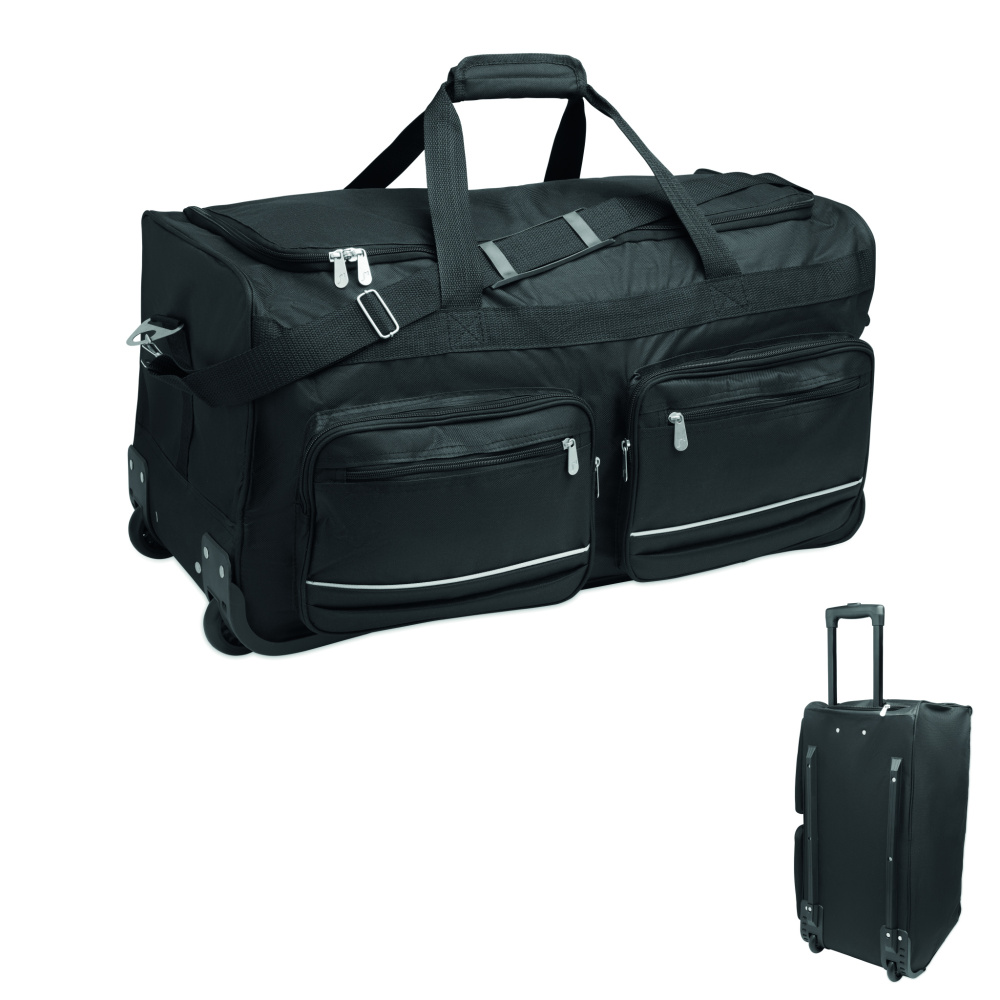 Logotrade promotional giveaways photo of: Duffle bag trolley 600D RPET