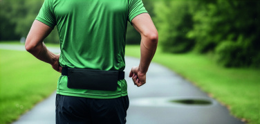 Logo trade promotional gifts picture of: Sports waist bag 600D RPET