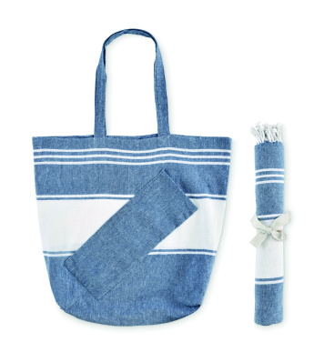 Logotrade corporate gifts photo of: Beach bag with hammam towel
