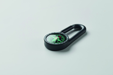 Logo trade promotional products picture of: Outdoor compass with carabiner