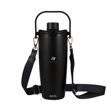 Logotrade promotional items photo of: Avira Ayala RCS re-steel duosip lockable crossbody tumbler