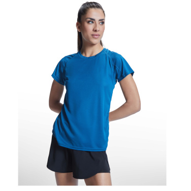 Logo trade promotional giveaway photo of: Bahrain short sleeve women's sports t-shirt