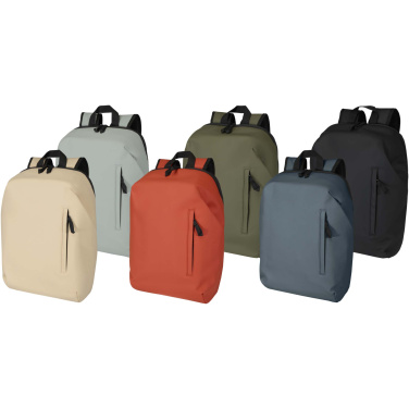 Logo trade promotional gift photo of: Resi Plus 15" GRS recycled anti-theft backpack 18L