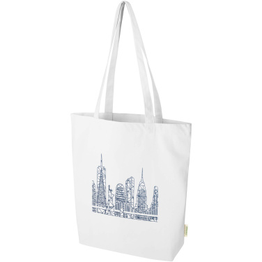 Logotrade promotional giveaway image of: Odisha 180 g/m² OCS organic wide bottom tote bag 11L