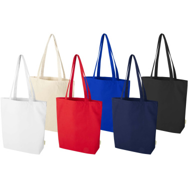 Logotrade promotional merchandise image of: Odisha 180 g/m² OCS organic wide bottom tote bag 11L
