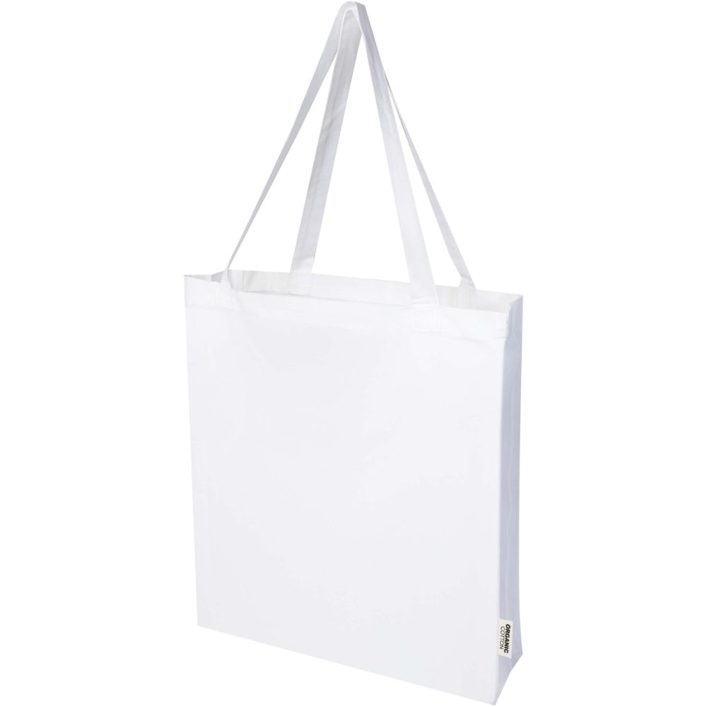 Logo trade advertising products picture of: Odisha 180 g/m² OCS organic full gusset tote bag 14L