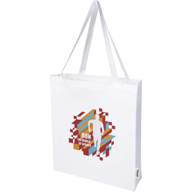 Logo trade promotional giveaways picture of: Odisha 180 g/m² OCS organic full gusset tote bag 14L