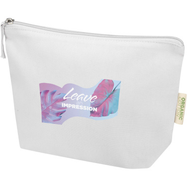 Logo trade promotional giveaways image of: Odisha 180 g/m² OCS organic toiletry bag 1L