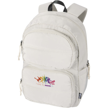 Logotrade promotional giveaway image of: Puffer 15.6" GRS recycled laptop backpack 18L
