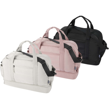 Logotrade promotional product picture of: Puffer GRS recycled duffel bag with insulated bottom 30L