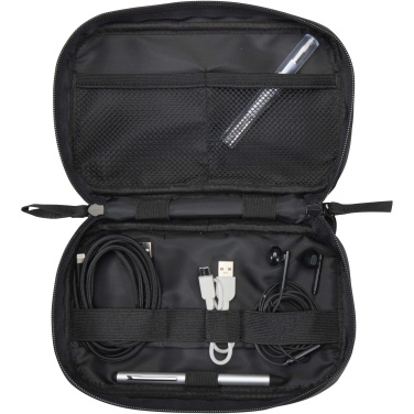 Logo trade promotional merchandise photo of: Resi Plus GRS recycled tech pouch 1L