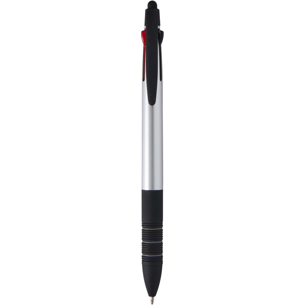 Logo trade promotional giveaways image of: Trine 3-ink RCS recycled ballpoint pen with stylus