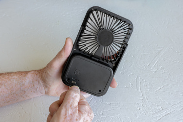 Logotrade promotional giveaway image of: Aervina RCS recycled plastic re-chargeable desk fan