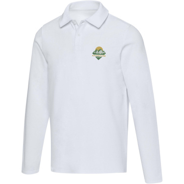 Logo trade promotional giveaways picture of: Apollo long sleeve unisex polo