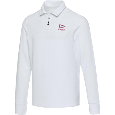 Logo trade promotional item photo of: Zeus long sleeve unisex half zip polo