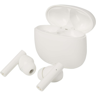 Logotrade corporate gift image of: Alterf recycled plastic True Wireless Bluetooth® headset with silicone eartips