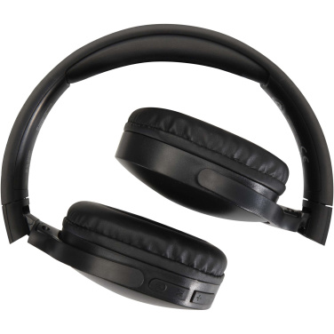Logo trade promotional item photo of: Ancha recycled plastic over-ear wireless Bluetooth® headset