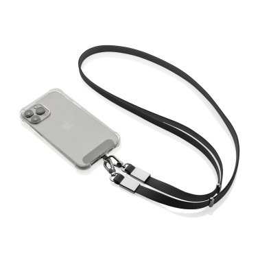Logo trade promotional merchandise image of: Nivo RCS recycled PET Crossbody lanyard