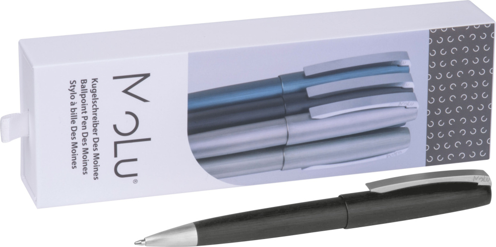 Logo trade promotional items image of: Metal ballpoint pen Des Moines MoLu