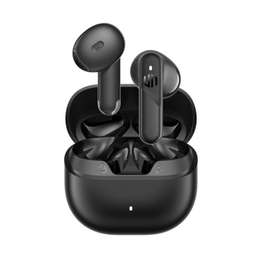 Logo trade promotional merchandise image of: Urban Vitamin Santa Clara RCS plastic ENC earbuds