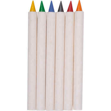 Logo trade promotional gift photo of: Infinity Set of Wax Crayons KINGSTON