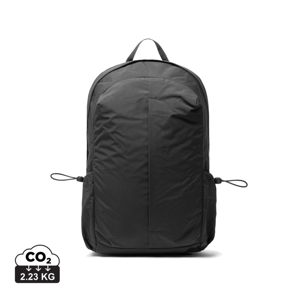 Logotrade promotional product picture of: KENTO URBAN RCS recycled nylon 15.6 inch Backpack with front